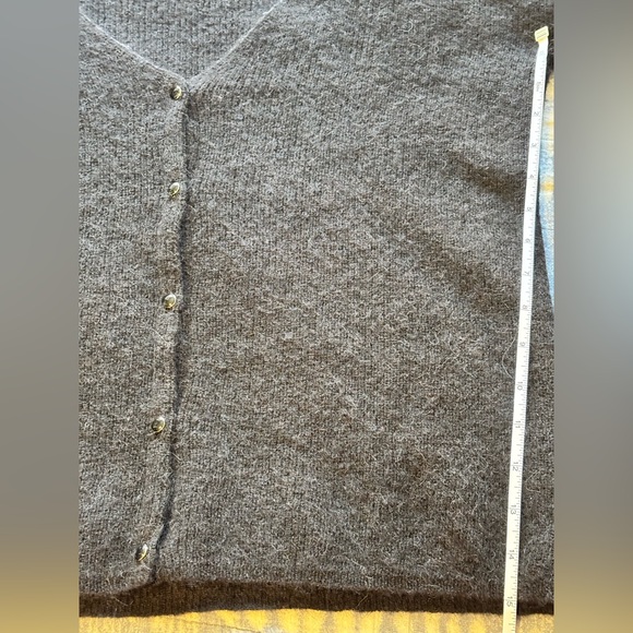 Sézane Barry Black Cardigan Mohair-Blend Women’s Size Small - Picture 6 of 6